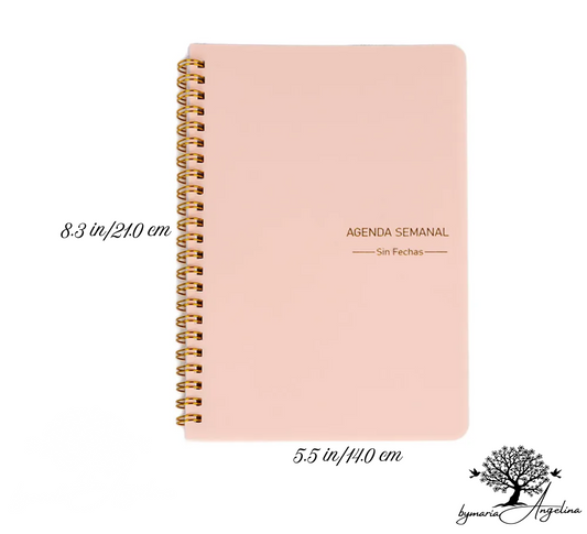 Agenda semanal diseñada para organizar tu días