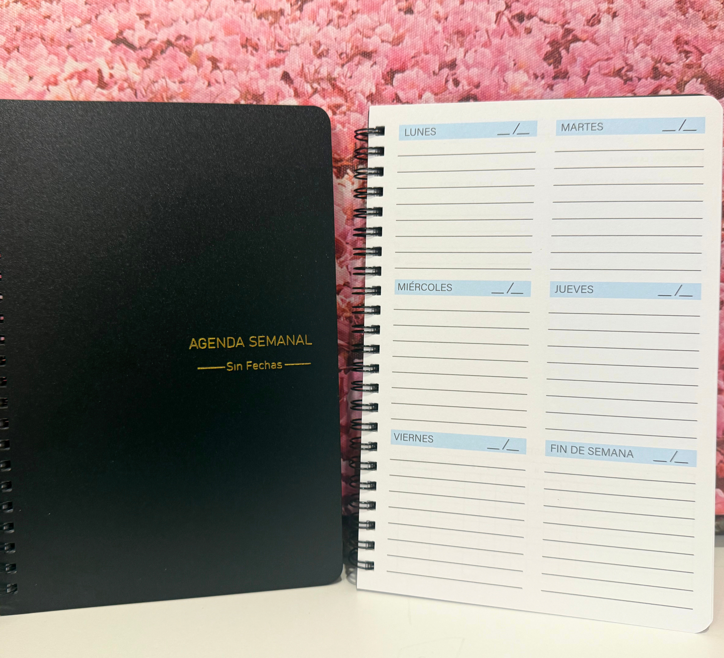 Agenda semanal diseñada para organizar tu días