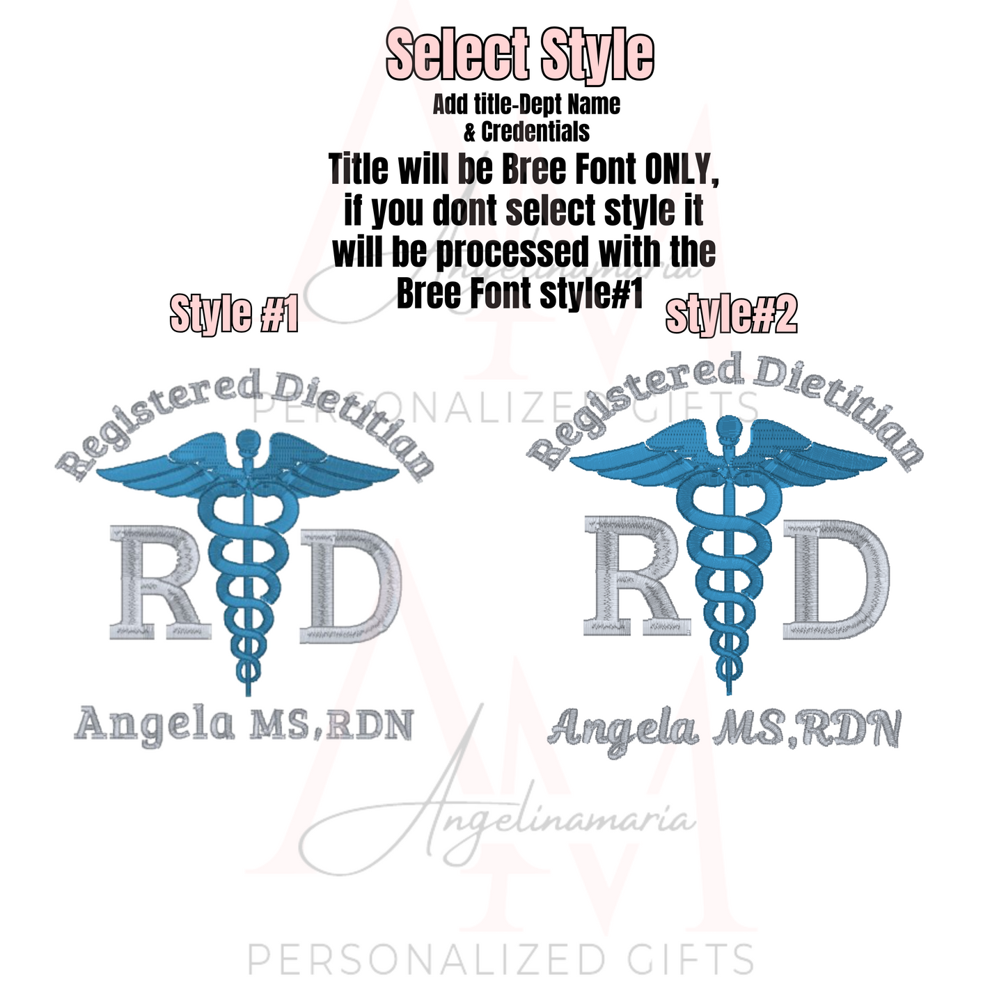 Registered Dietitian Caduceus Symbol | Registered Dietitian personalized Jacket | Nutritionist Gift | Graduation Gift | Dietitian Gifts