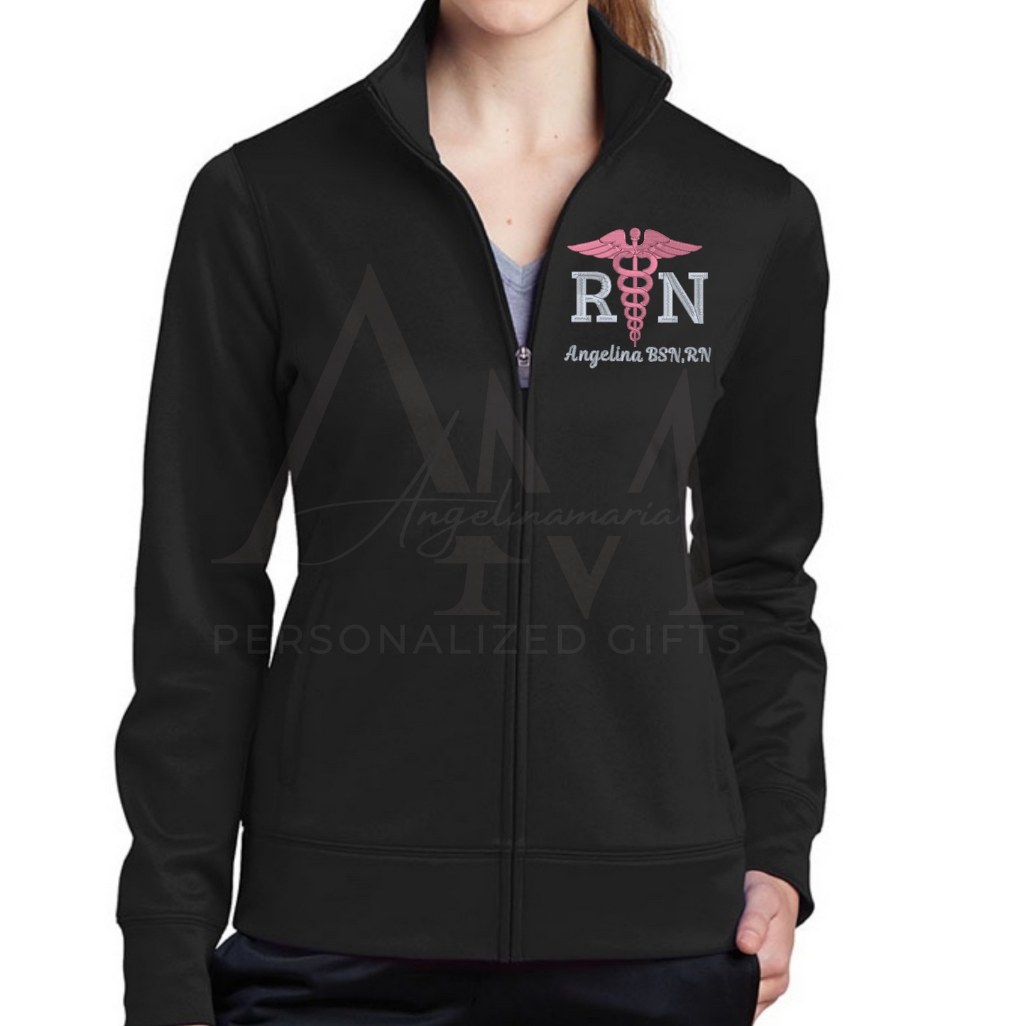 Registered Nurse Caduceus Design Jacket | RN Gift | Nurse Gifts | Nurse Graduation Gift | LPN | CNA