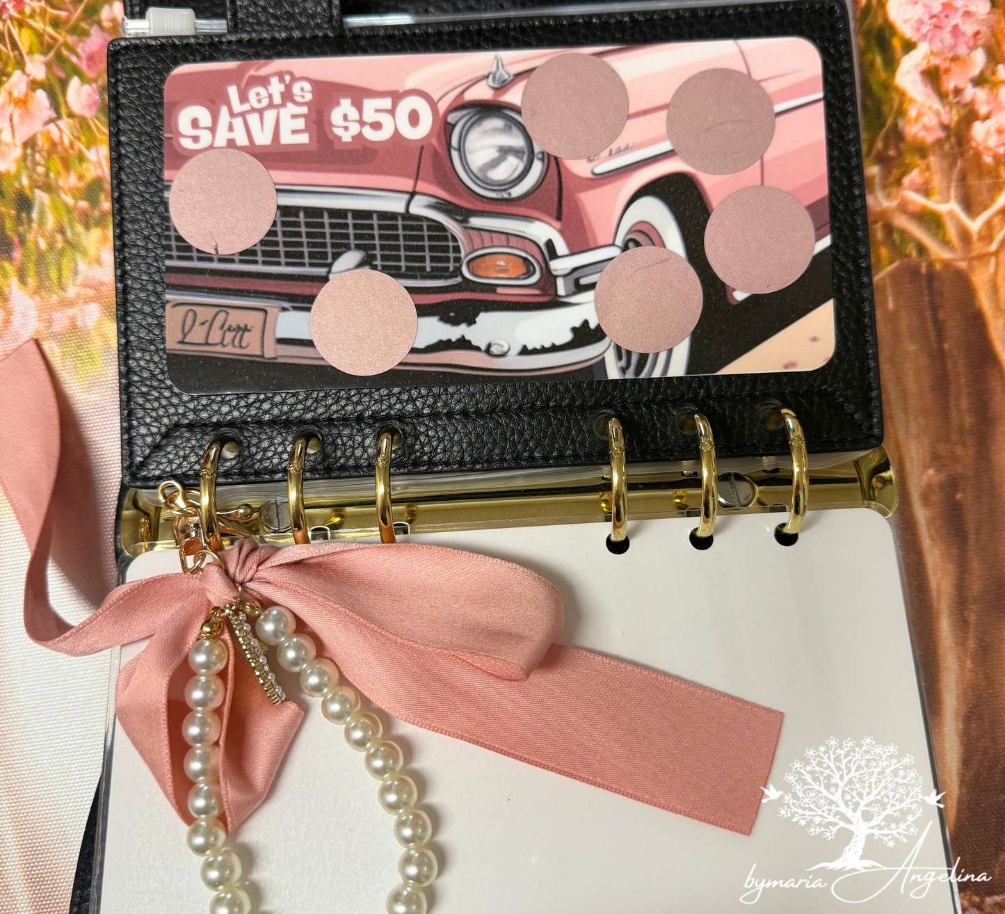 Retro Car Scratch off | Laminated A6 Savings challenge | Planner inserts | Savings Challenge