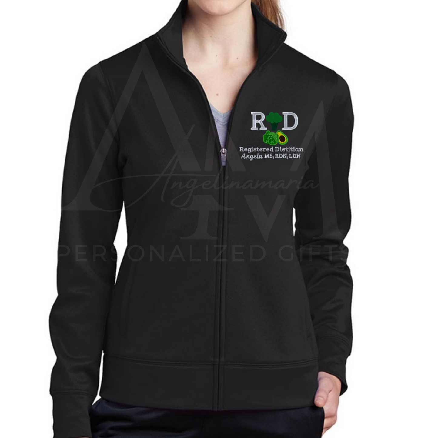 Green Veggies Registered Dietitian Jacket Design | Vegetables Design | RD | RDN | LDN |Graduation Gift | Dietitian Gifts