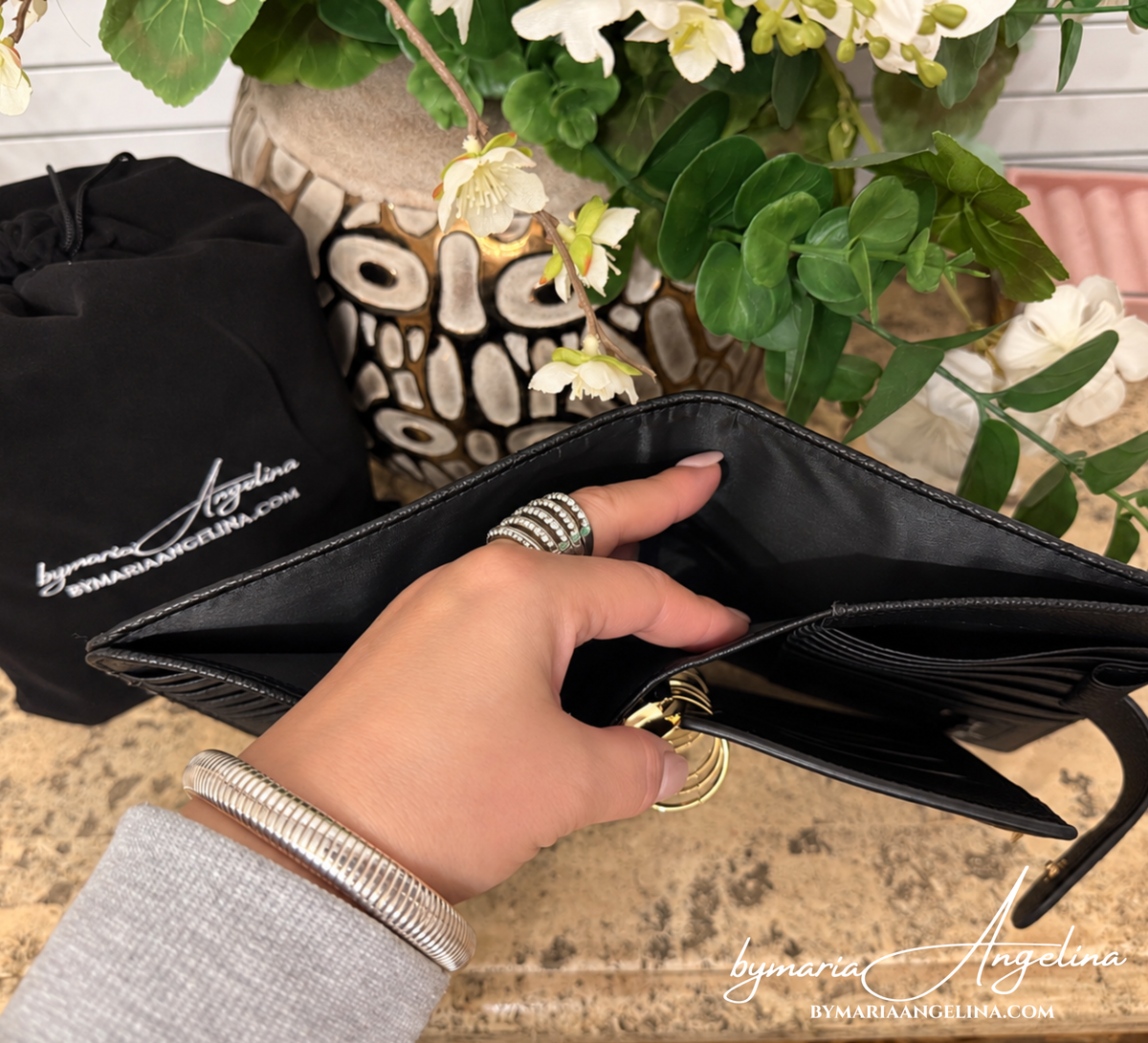 Angelina Luxe Quilted A6 Binder – Vegan Leather