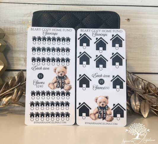 Beary Cozy Home Fund Savings Set of 2
