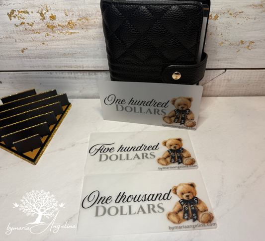 Beary-Cute Cash Envelope Placeholders