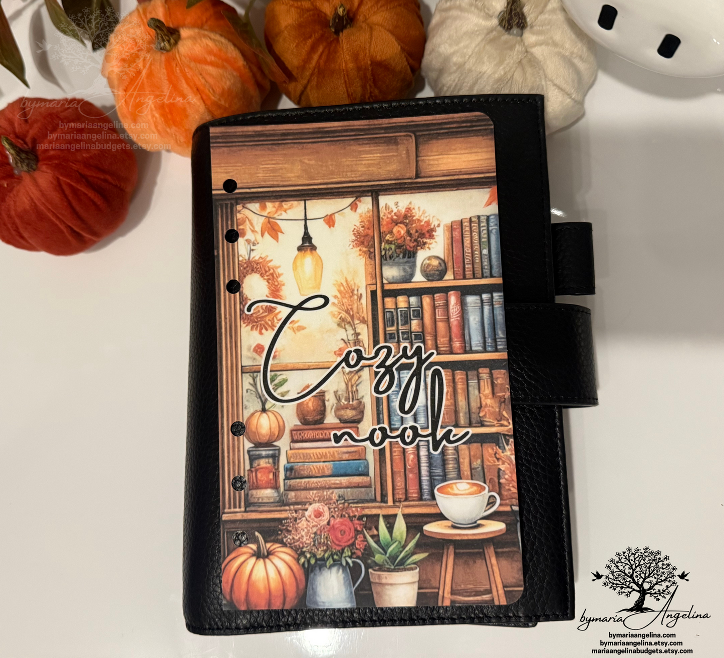 Cozy nook A6 Fall Planner Dashboard | Fall vibes | Personal planner Inserts | Cozy Dashboard