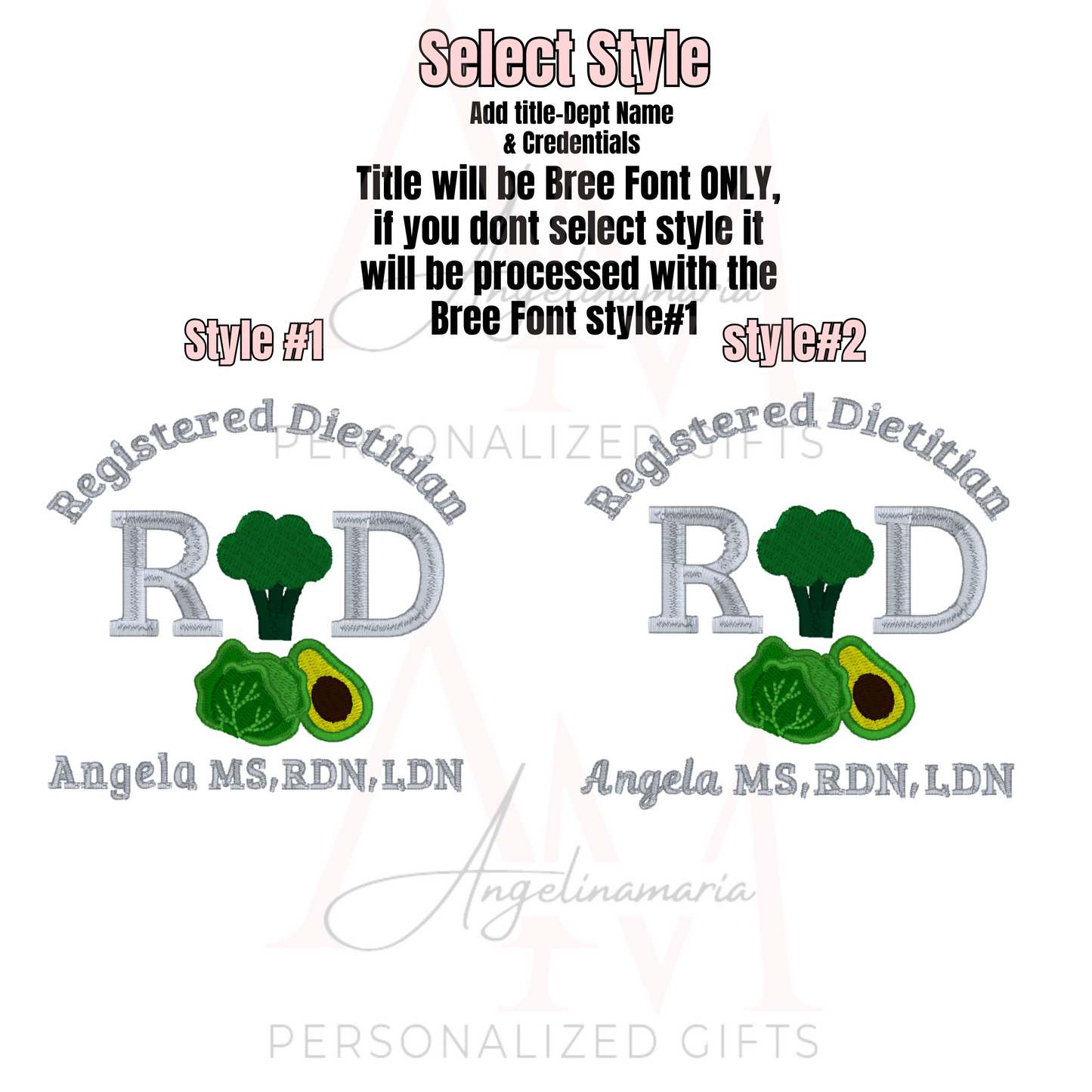 Green Veggies Registered Dietitian Jacket Design | Vegetables Design | RD | RDN | LDN |Graduation Gift | Dietitian Gifts