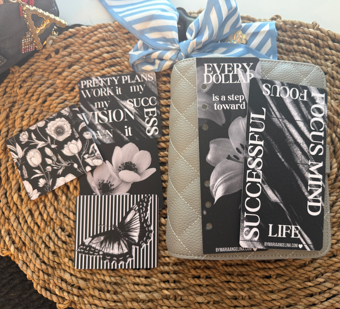 The Success Edit | Black & White Planner Decor Set