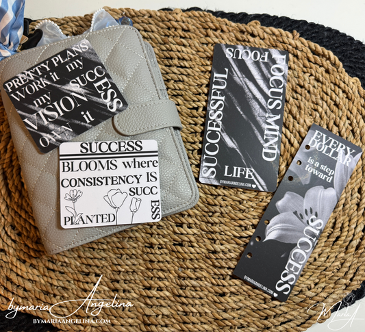 The Success Edit | Black & White Planner Decor Set