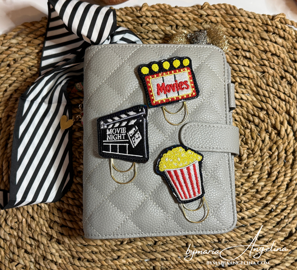 Movie Night Savings Paper Clip Set | 3-Piece Planner Deco