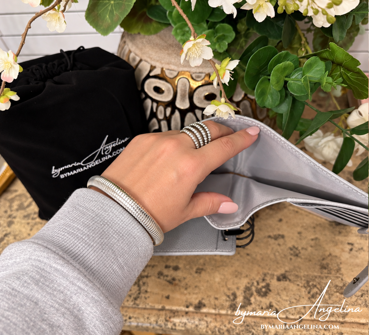 Angelina Luxe Quilted A6 Binder – Vegan Leather