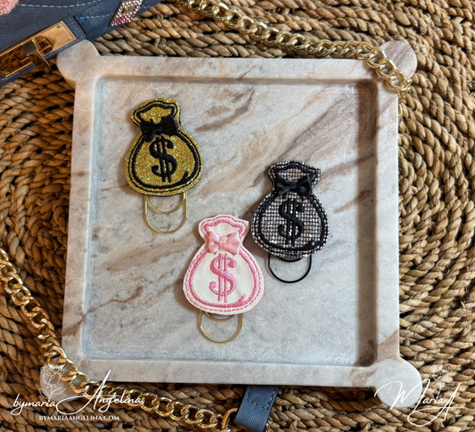 Sweet Savings Money Bag Clip Trio