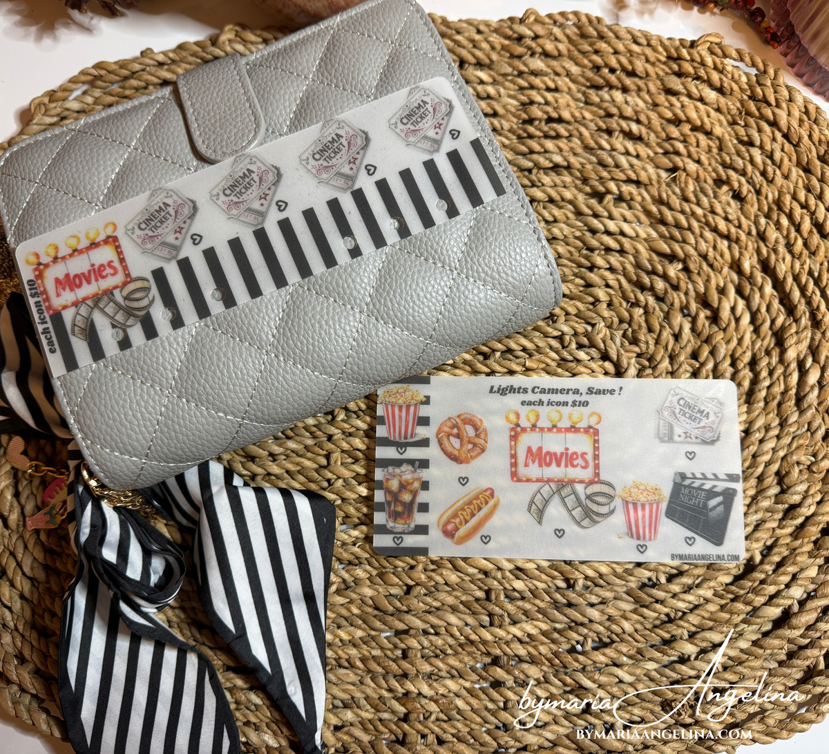 Movie Night Savings Paper Clip Set | 3-Piece Planner Deco