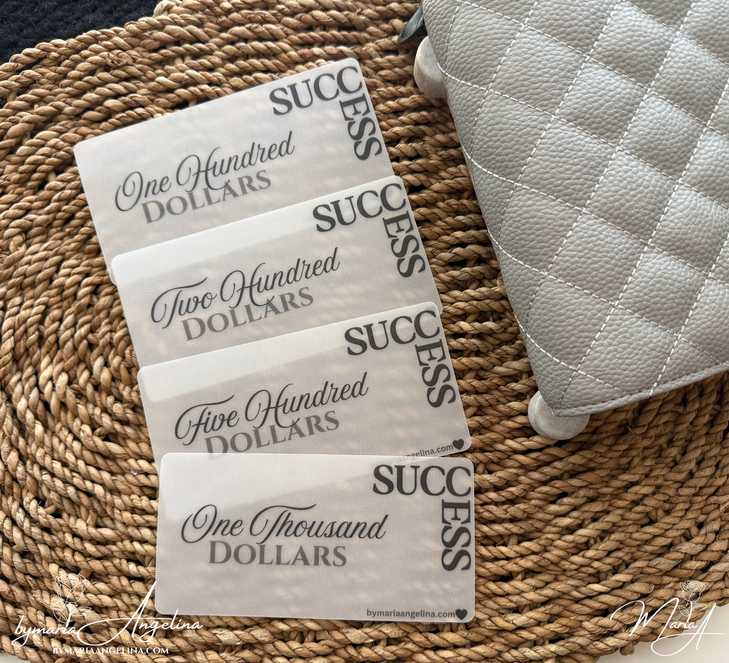 Success Place holders set of3