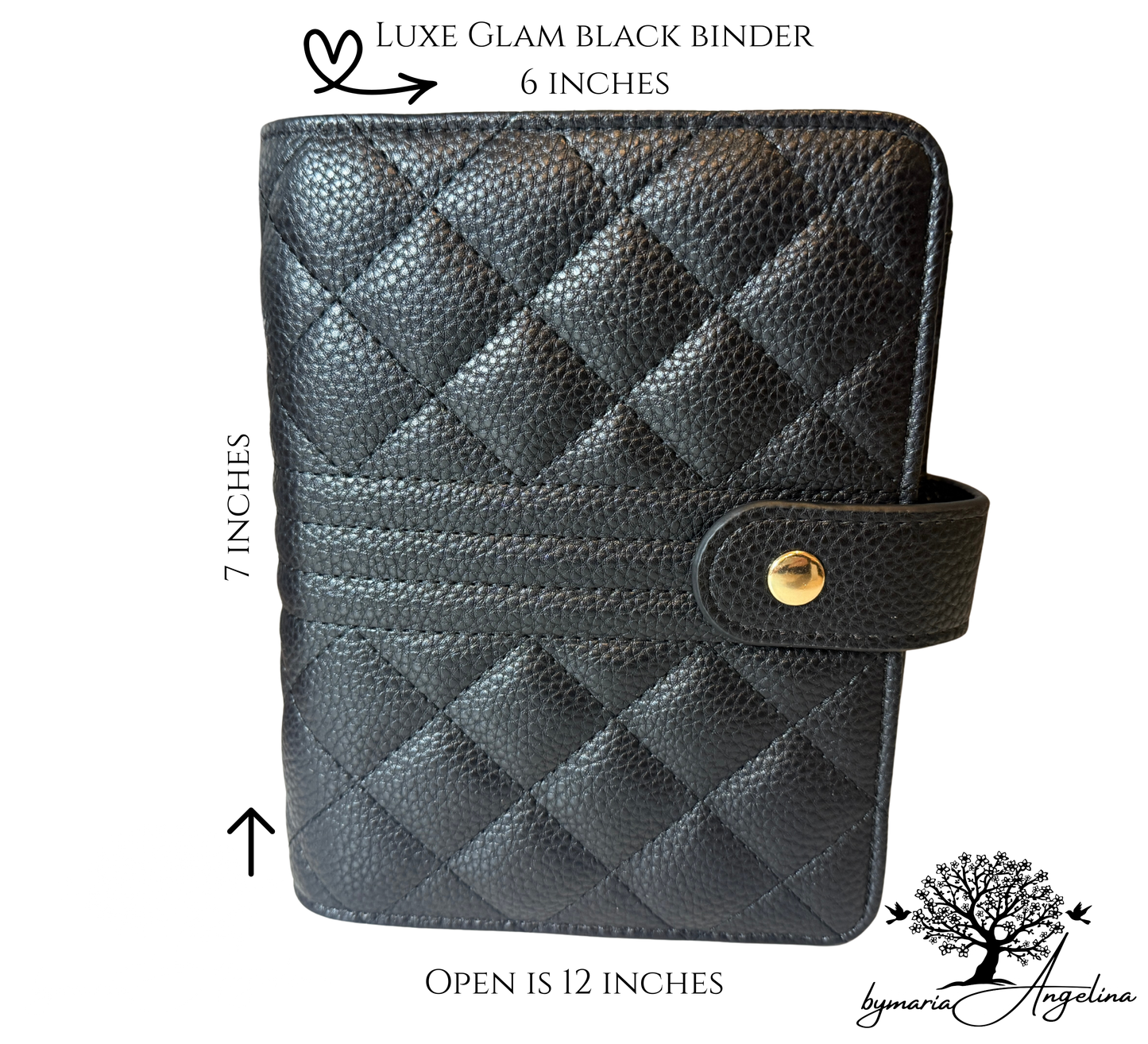 Luxe Glam Black Binder A6