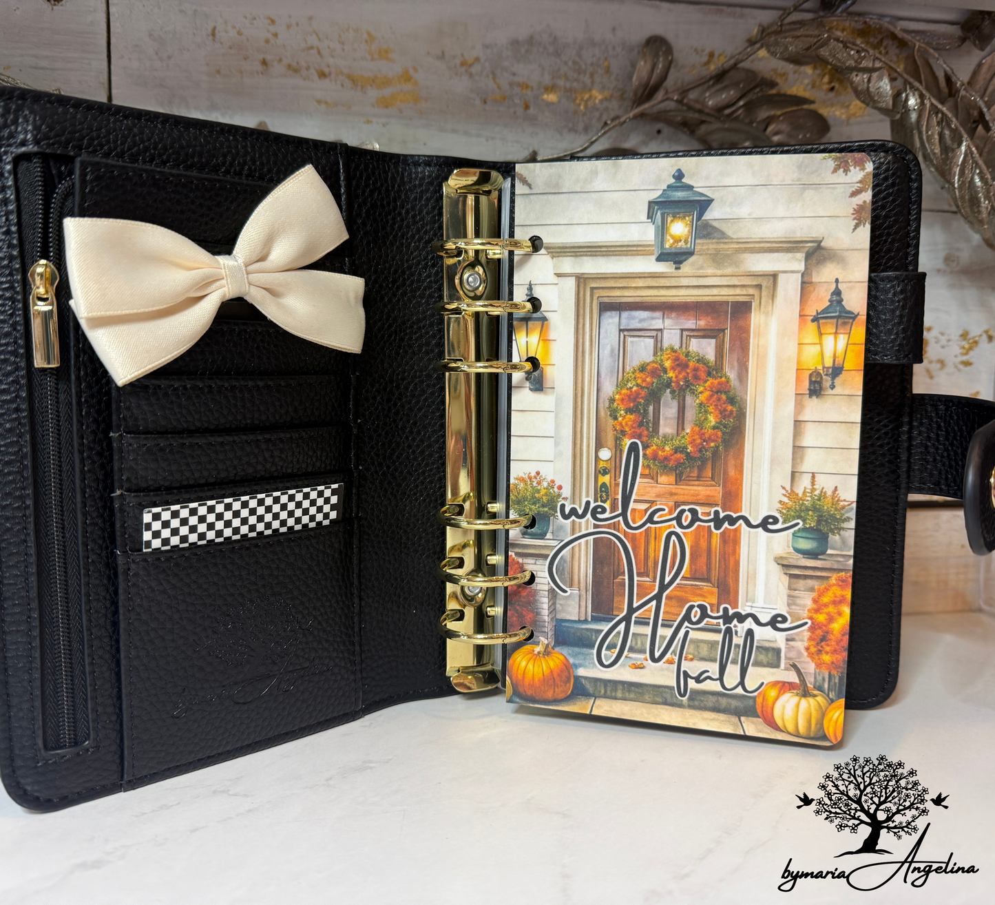 Welcome Home Fall | A6 Fall Planner Dashboard Ring Binder Decor | Personal Insert