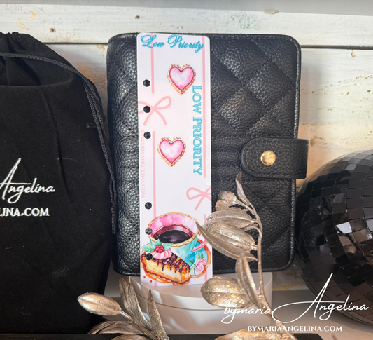 Aqua Blush Cafe Bookmark