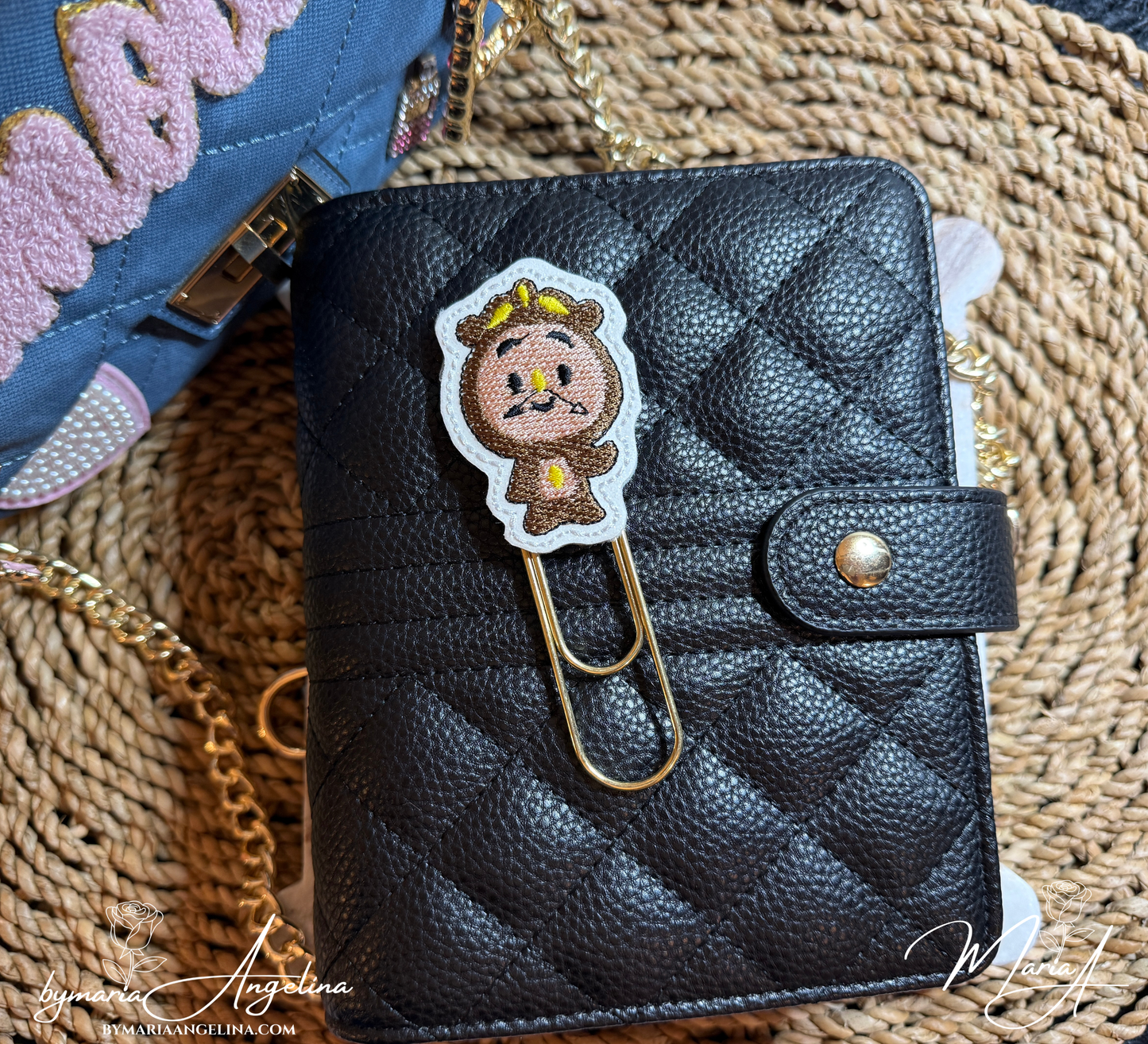 Cogsworth Clock  Enchanted Tea Time Paper Clip