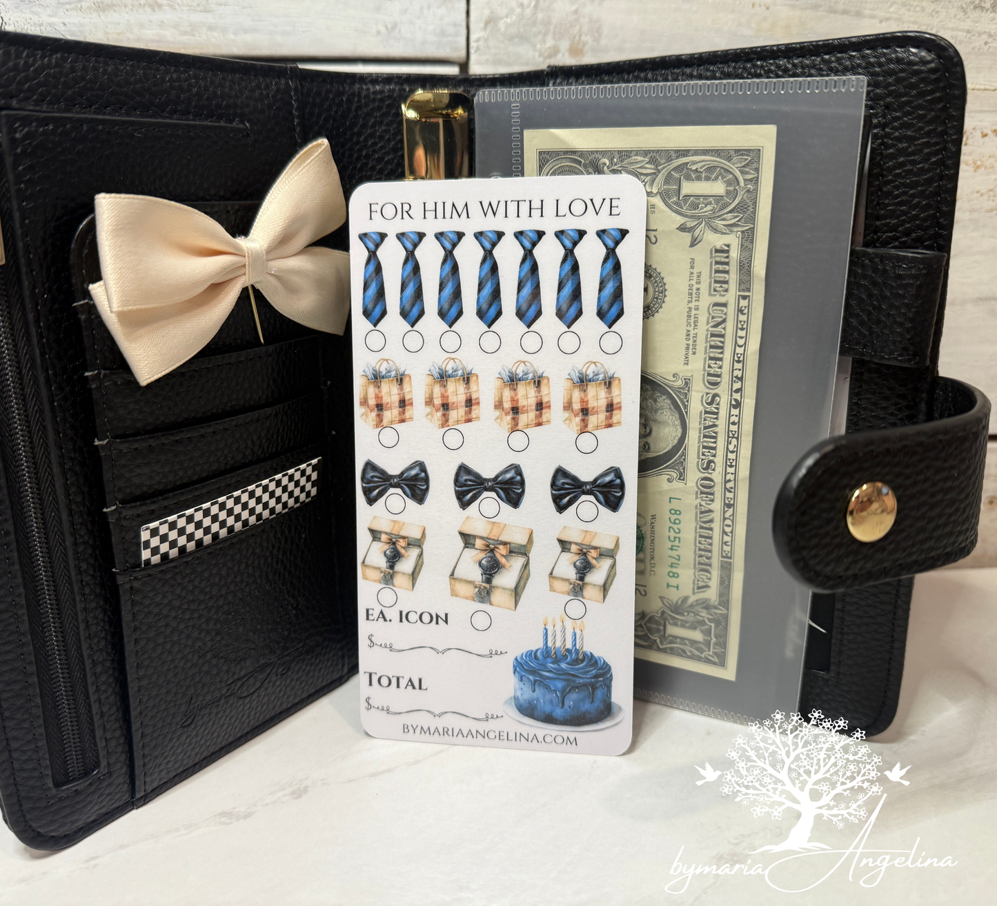 For Him with Love Savings Challenge A6 Insert