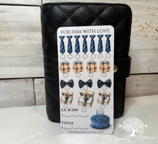 For Him with Love Savings Challenge A6 Insert