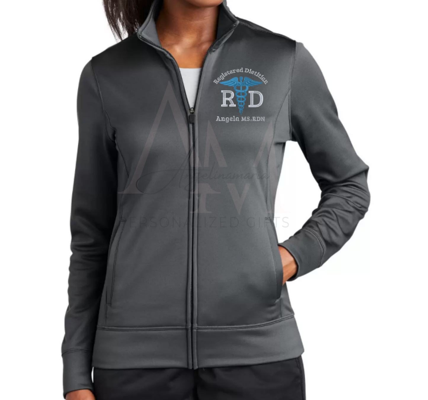 Registered Dietitian Caduceus Symbol | Registered Dietitian personalized Jacket | Nutritionist Gift | Graduation Gift | Dietitian Gifts