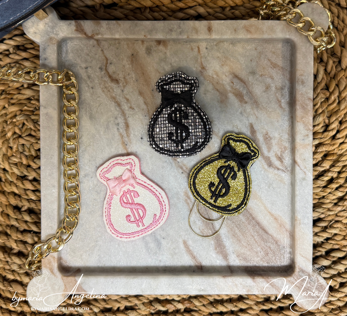 Sweet Savings Money Bag Clip Trio