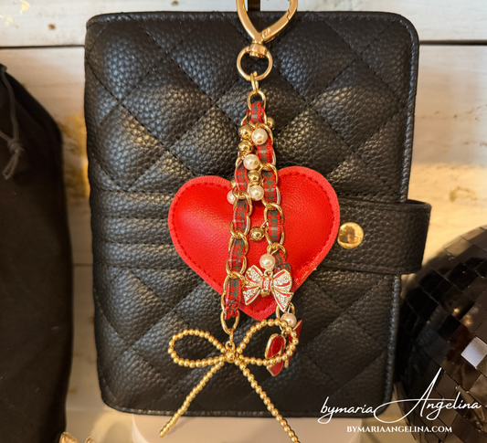Bow & Heart Darling Planner Charm