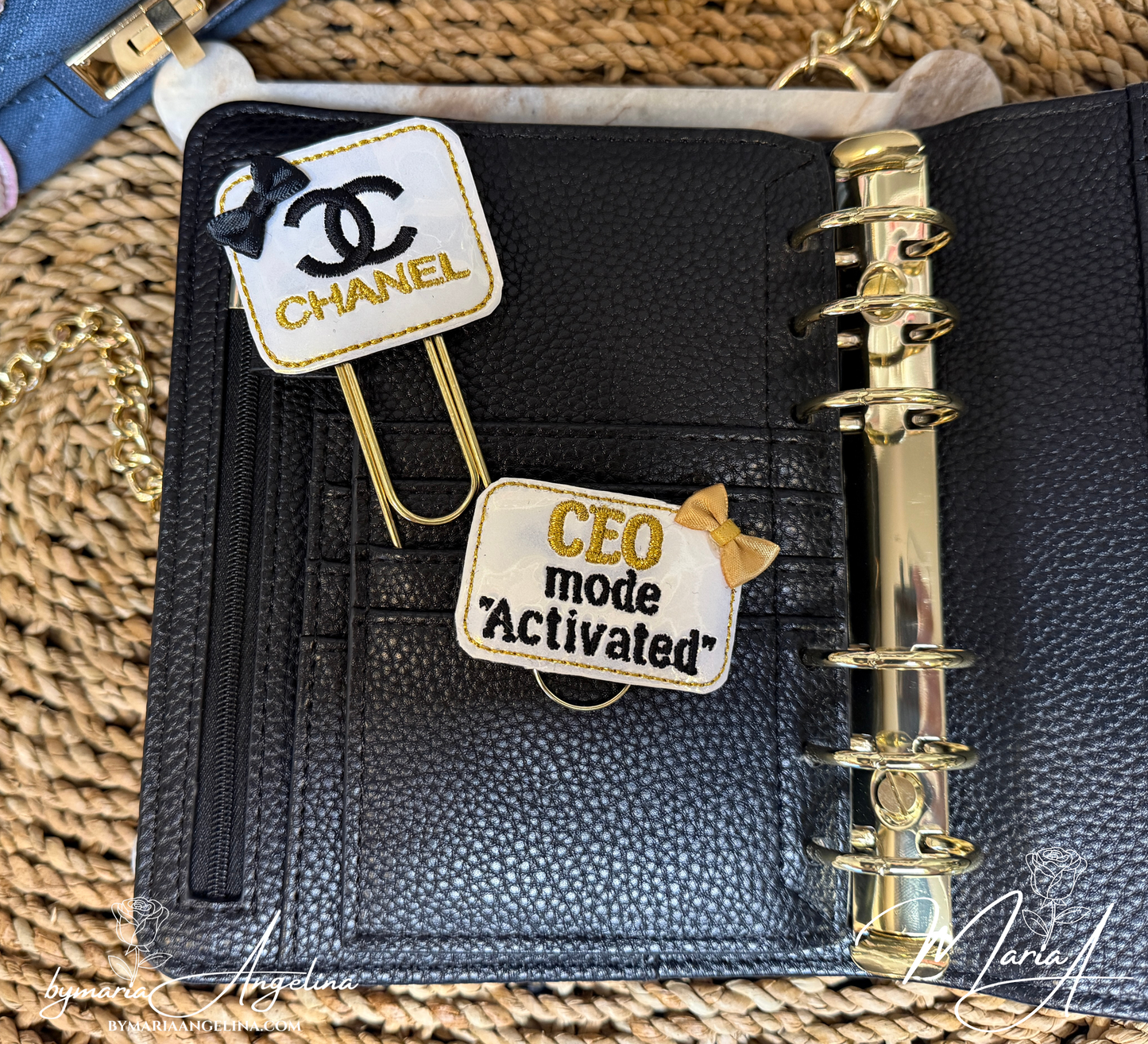 CEO Mode Collection | 2-Piece Embroidered Jumbo Paper Clip Set