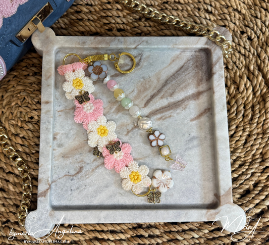 🌸🦋 Fluttering Garden Flowers Dreams Dangle Charm 🦋🌸