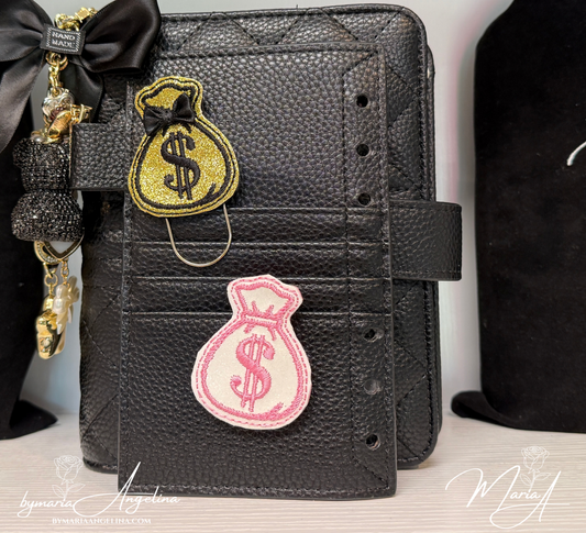 Sweet Savings Money Bag Feltie | Planner Clip & Binder Accessory