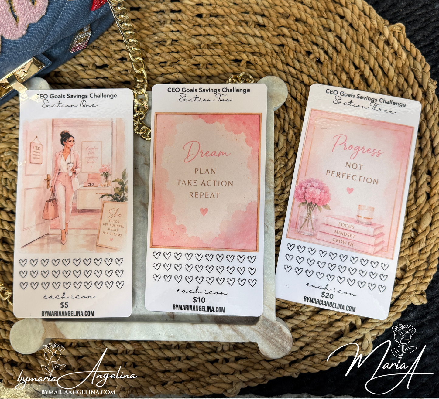 CEO Goals Savings Challenge 3 pc Set
