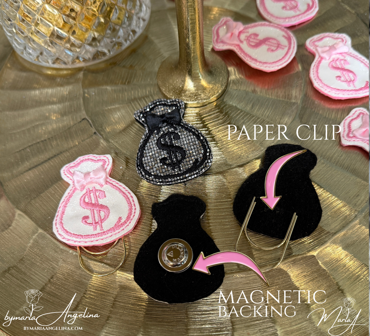 Sweet Savings Money Bag Clip Trio