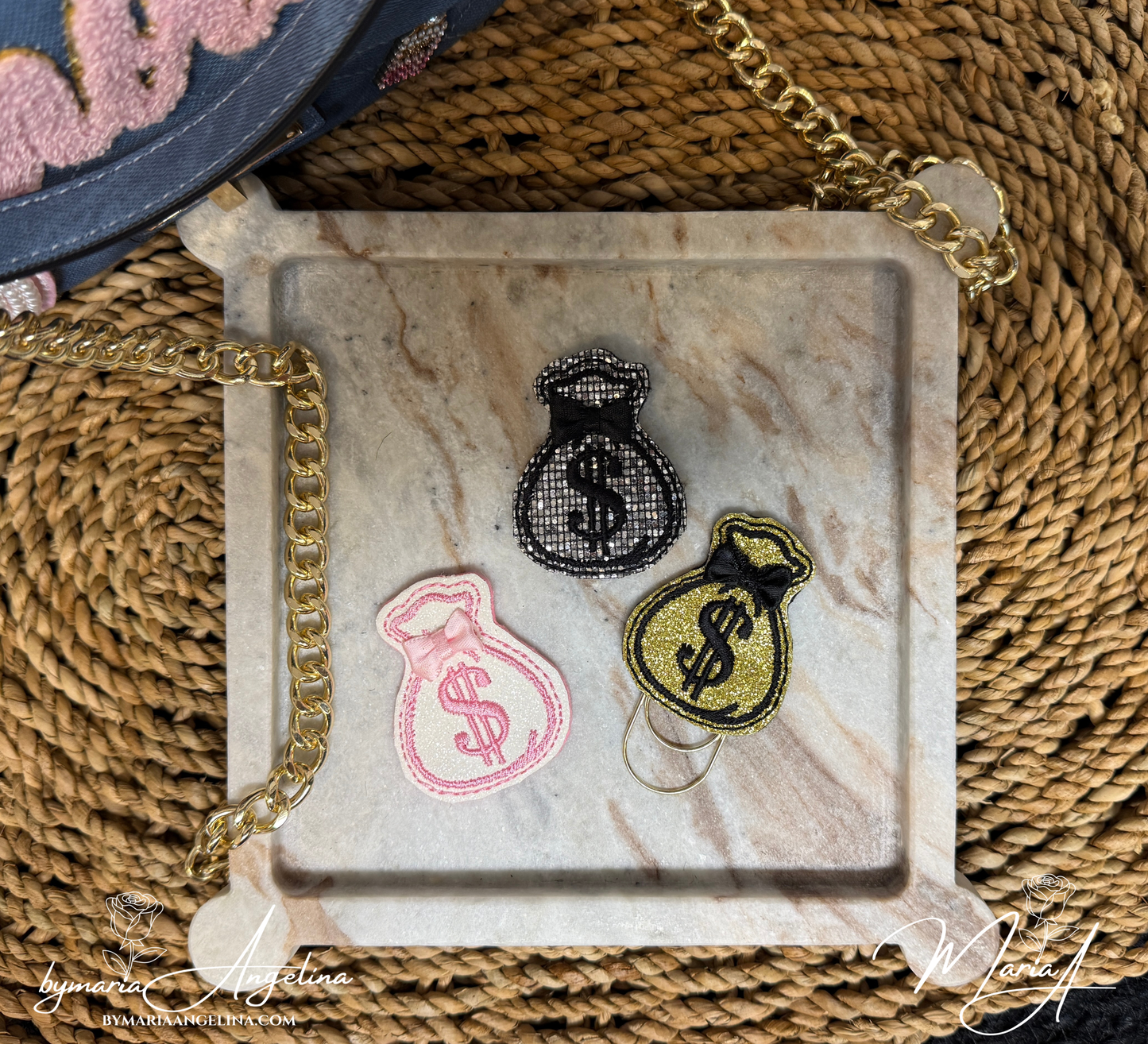 Sweet Savings Money Bag Clip Trio