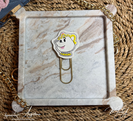 Mrs. Potts Enchanted Tea Time Paper Clip