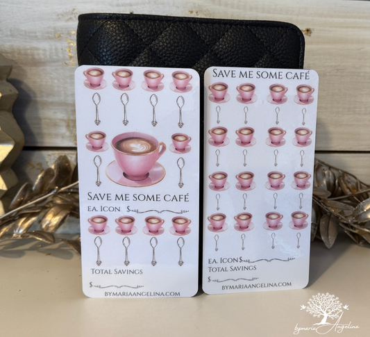 Save me some Cafe A6 Savings Challenge Set of 2